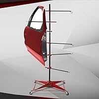 Vista 2 de CROSSDESIGN Soporte de panel de guardabarros de puerta de cuerpo automático Soporte de pintura colgante de poste central de árbol