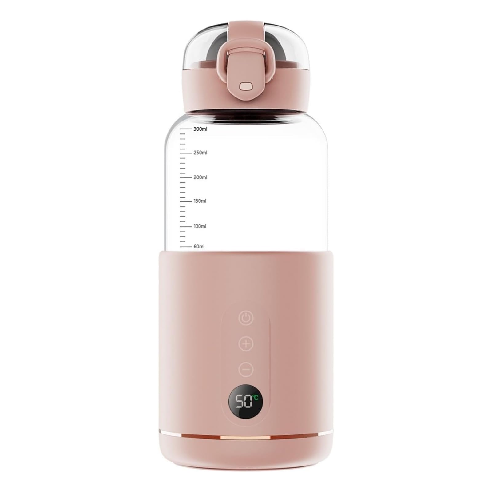 Générique Chauffe-Eau portatif,Chauffe-Eau Portable pour Formule bébé Capacité de 300 ML,Chauffe biberon Nomade sans Fil,Facile à Transporter et adapté aux Voyages