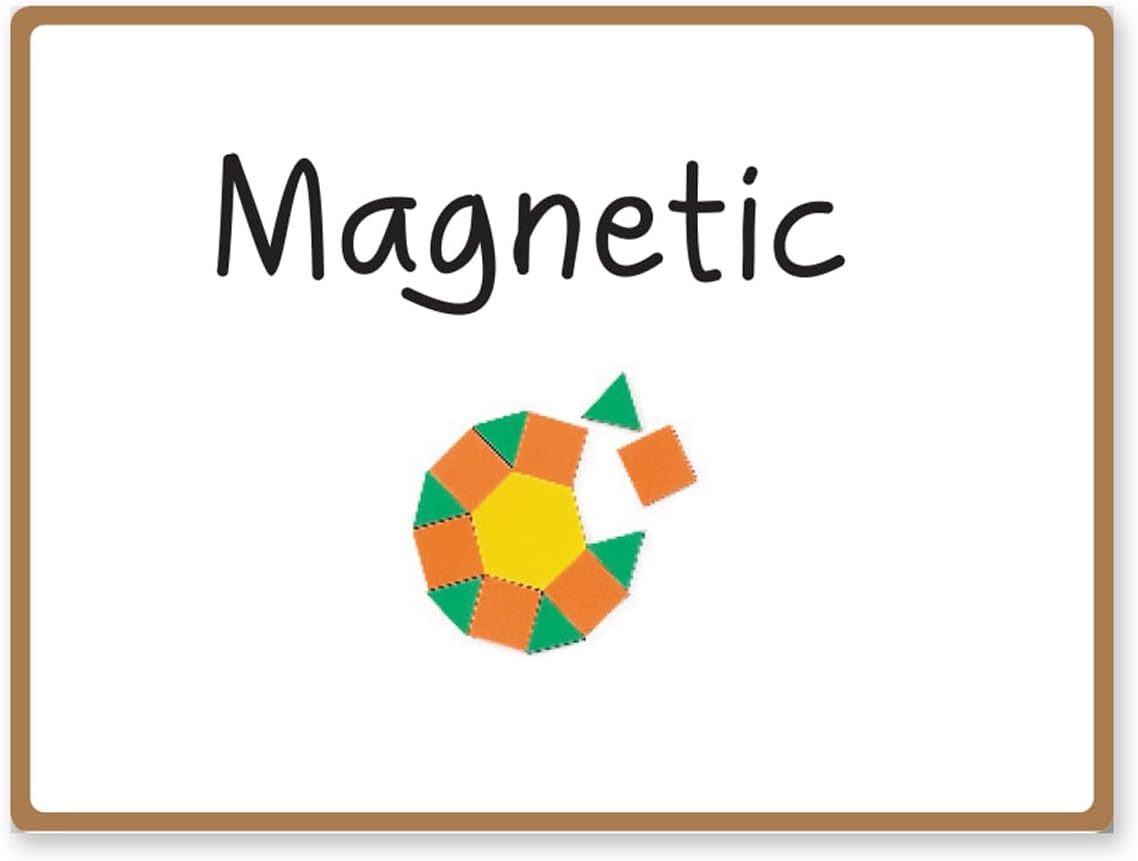 EAI Education Blank Dry-Erase Magnetic Boards: 9" x 12" Single-Sided - Set of 10