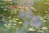 Produit de marque de qualité 1art1 Claude Monet Sticker Mural Nymphéas, 1919 Poster Papier Peint Autocollant 180x120 cm