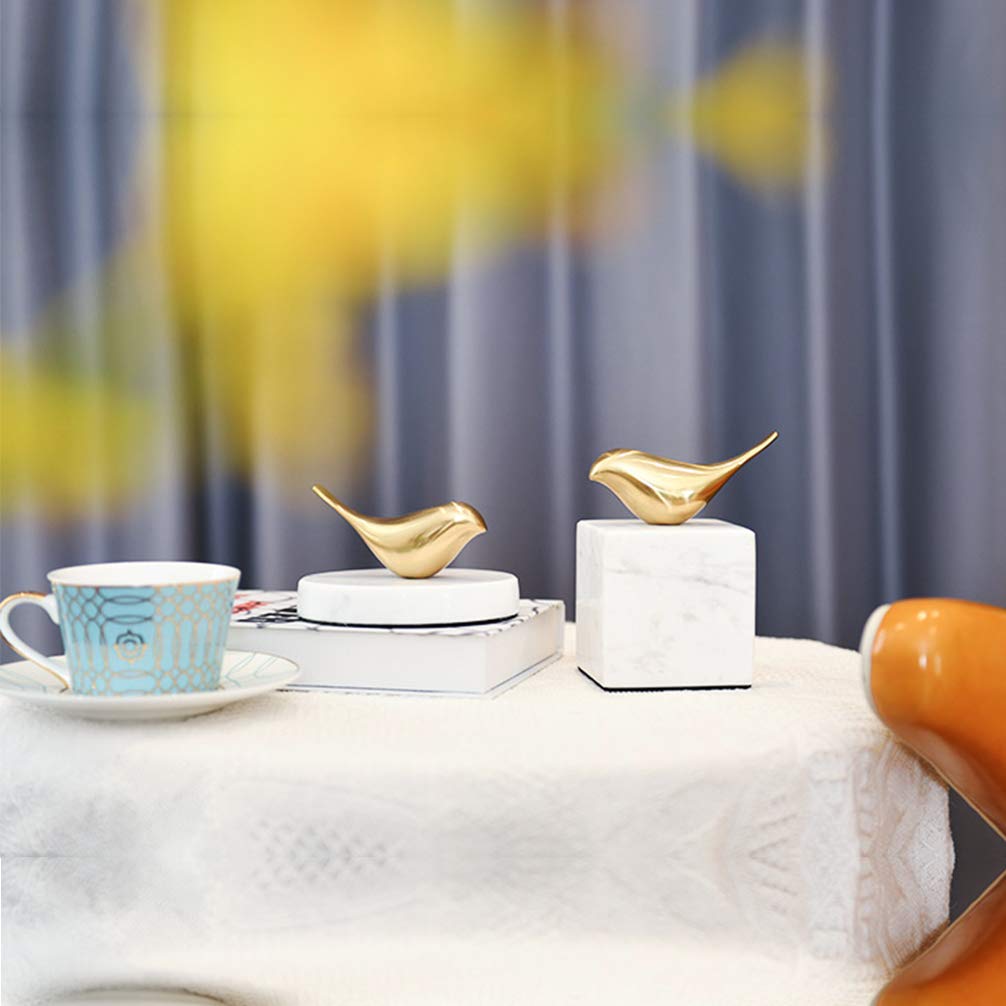 Amazon.co.jp: DreamsEden 金属製 金色の鳥の置物 モダン 装飾