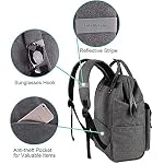 Mochila para laptop Lekesky 15,6 polegadas estilosa mochila escolar impermeável mochila de viagem para mulheres e homens, Cinza, 15.6 inches 16 51D1TfJEnML