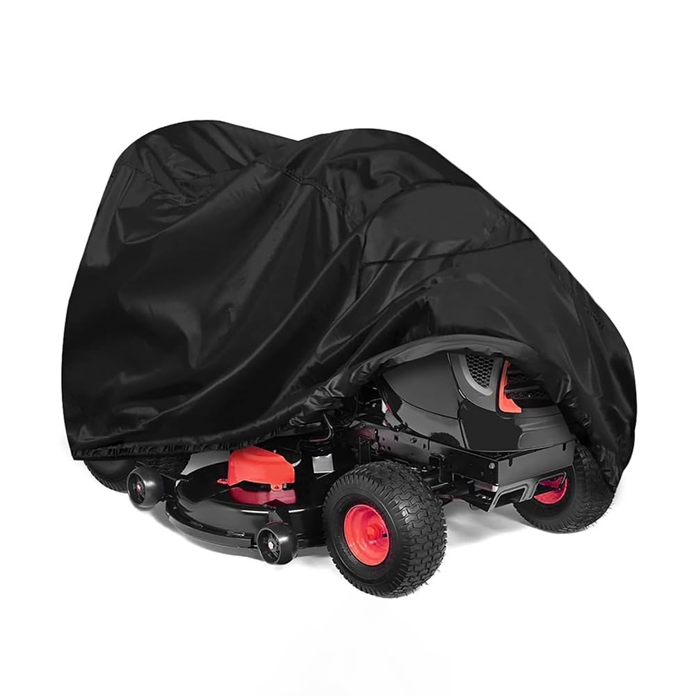 LSYQFB Riding Lawn Mower Cover for John Deere X107 2021-pr 42", 420D Waterproof Ride On Mower Cover with Elastic Hem for Lawn Tractor Outdoor