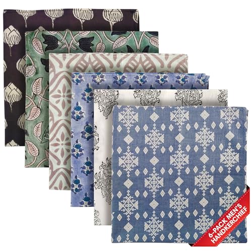 AVKA Studio Men's Handkerchiefs – 100% Cotton