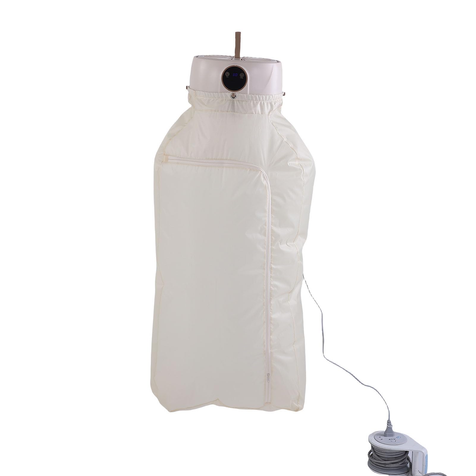Fockety Secadora de Ropa, 360° de Gran Capacidad, Plegable, Rápida, Mini Secadora Eléctrica con Bolsa Secadora, Secadora Portátil para Apartamento, RV, Viajes, Hogar, Dormitorio (Enchufe europeo 220V)