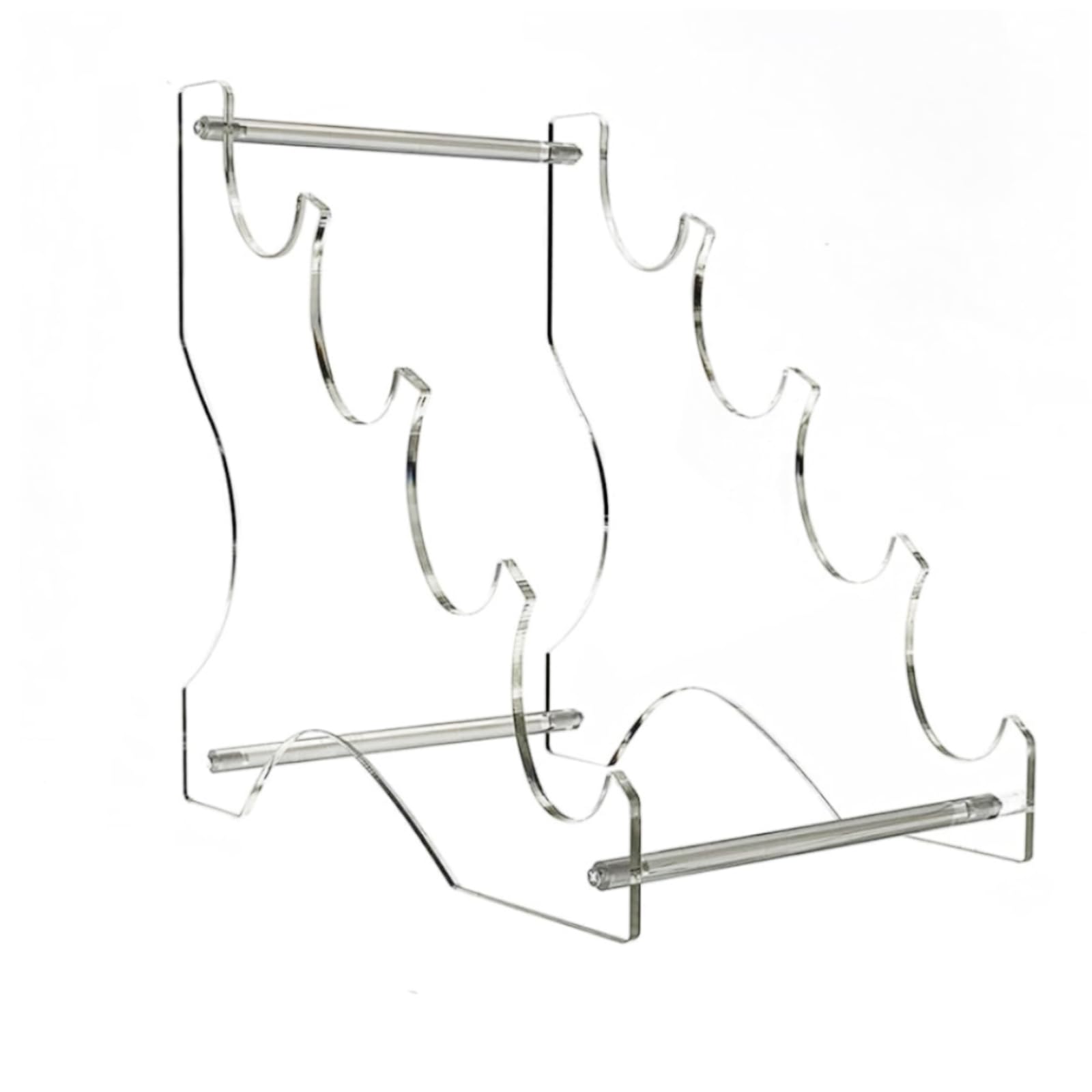 Tsophreniq Space Saving Acrylic Swords Stand Sabers Collectors' 4 Layer Stand Rack Desktop Organizers Shelf Holder