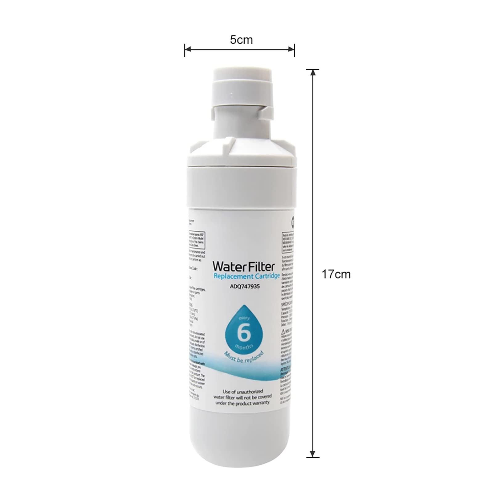 Filtre À Eau pour Réfrigérateur ADQ747935, Remplacement pour LT1000P/PC/PCS, MDJ64844601, ADQ74793501, ADQ7479350,3pcs