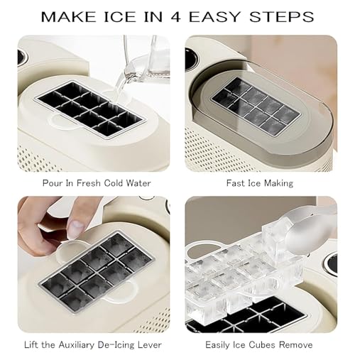 Máquina Portátil de Fabricar Hielo para Encimera 8 Cubos miniatura 5