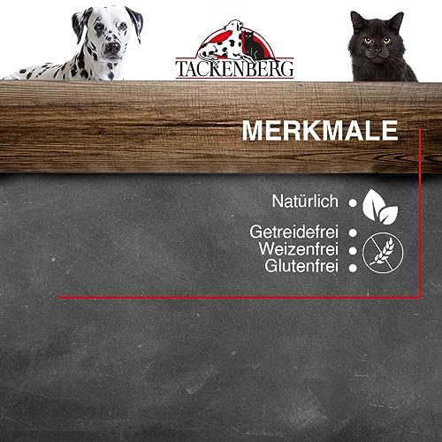 TACKENBERG Rentier und Rind mit Steckrübe & Fenchel Nassfutter Dose für Hunde - Hundefutter in Premiumqualität - natürlich getreidefrei, 12 x 800 g