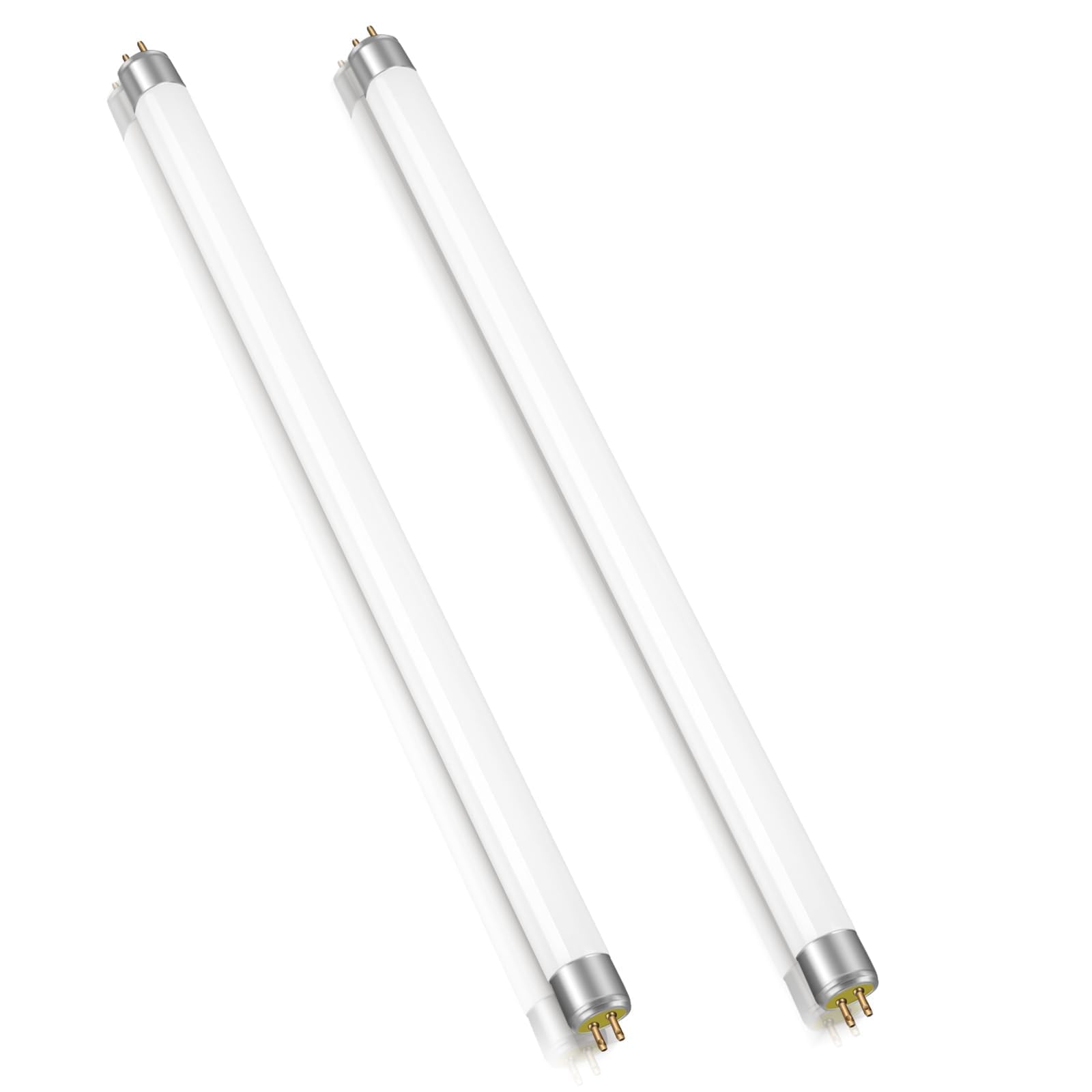 2 Stück 8W Leuchtstoffröhre, Größe 300mm, T5 Warmweiß 3000K, 560LM, G5-Sockel, Röhrenlicht mit Geringem Energieverbrauch, Energiesparlicht für den Notfall, Geeignet für Küche, Bad, Schrank, Garage