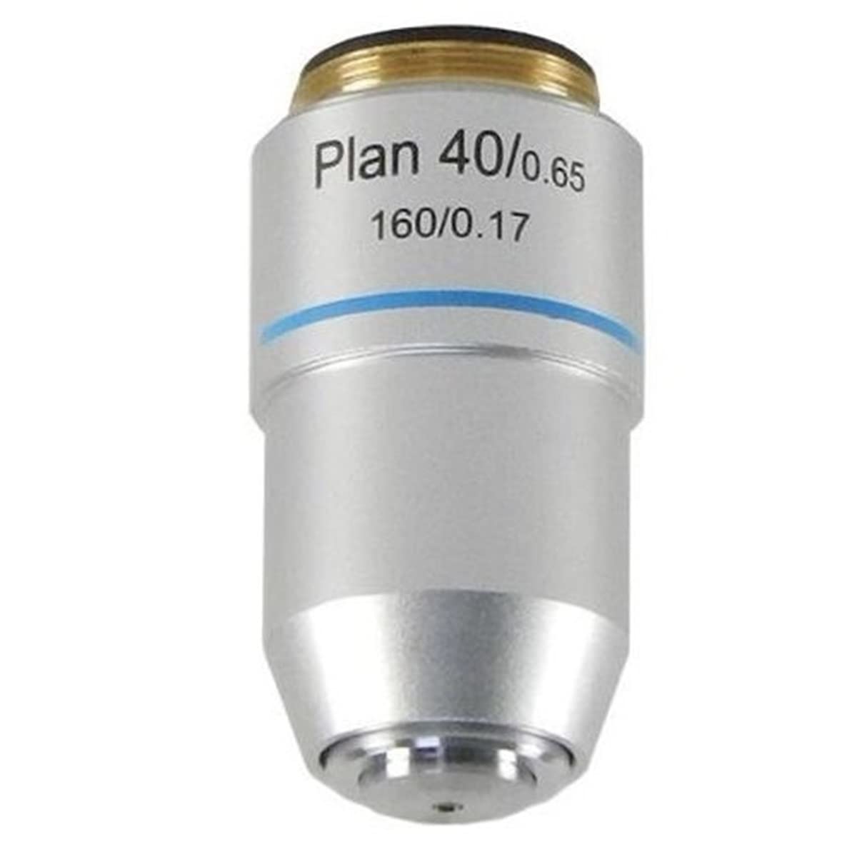 Mikroskop-Zubehör-Kit RMS Thread 160/0,17 4x 10x 20x 40x 60x 100x Biologisches Mikroskop-Plan-Objektiv Mikroskopische Objektträger(40X)