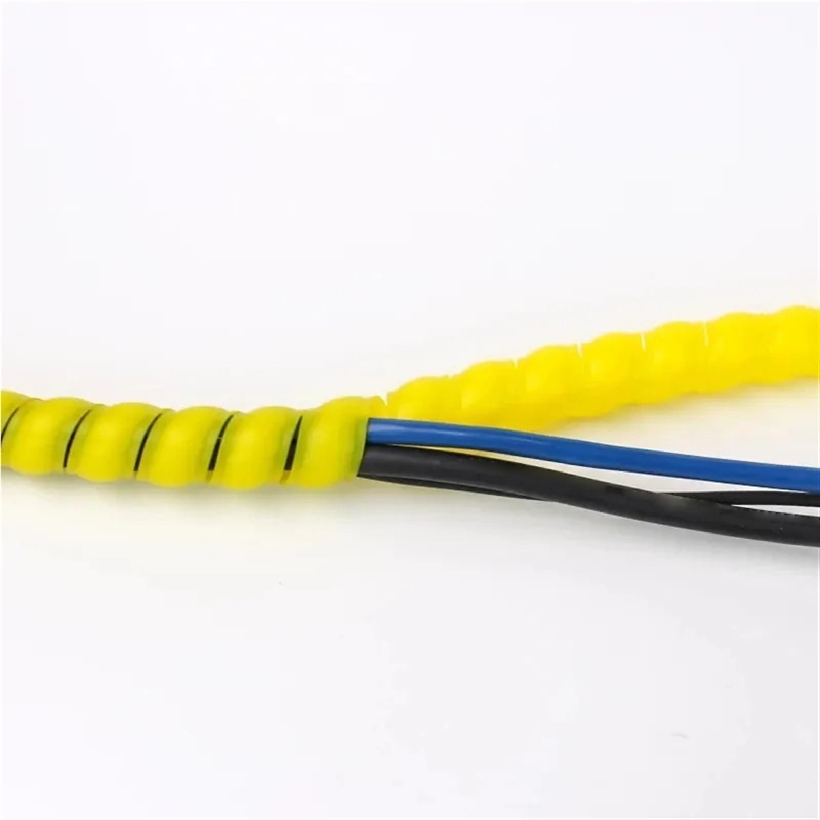 manga de cable espiral, Manga de protección en espiral 5 metros, tubos aceite plástico, mangueras agua, envoltura tubo antidesorden(Black,ID 28mm)