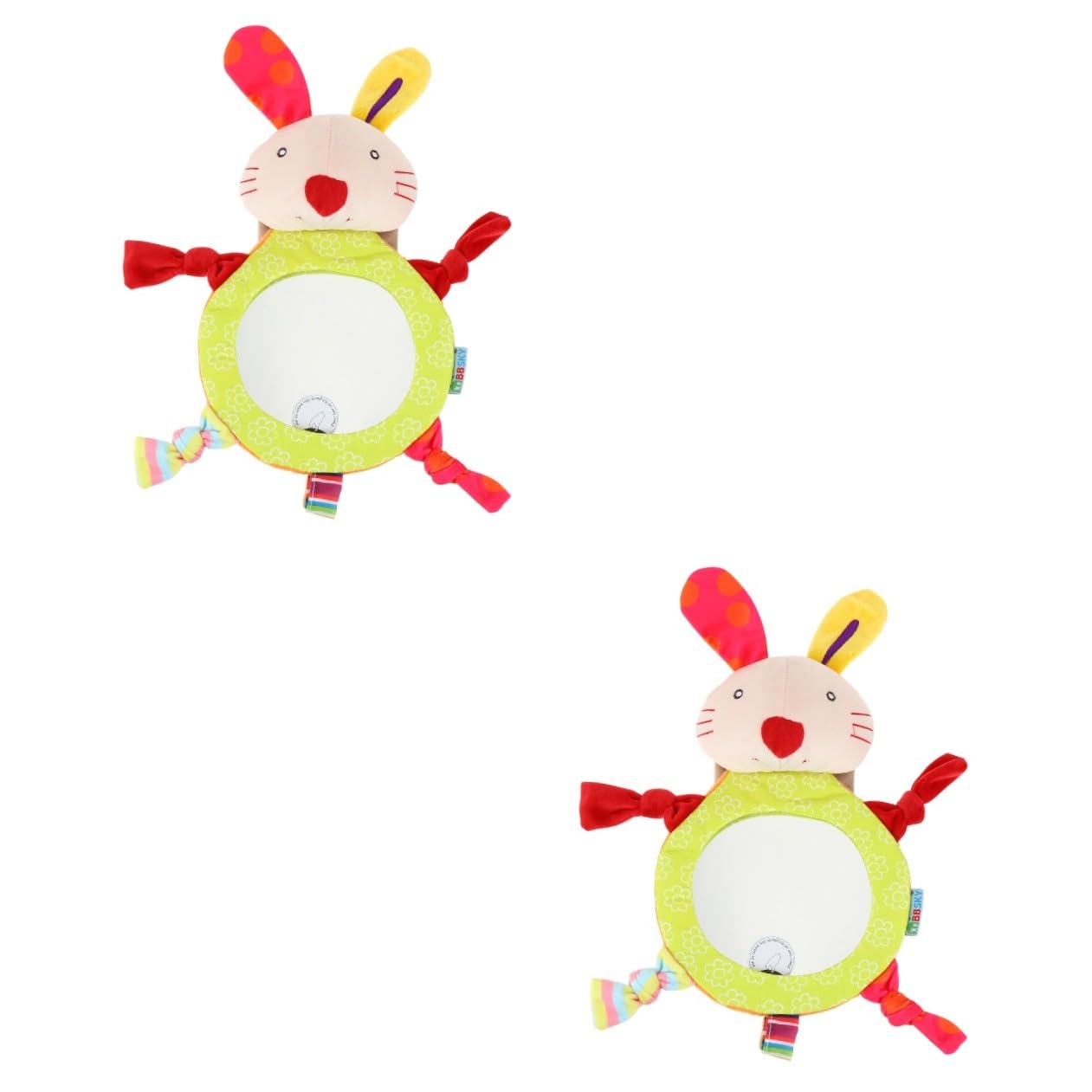Toyvian 2pezzi Specchietto Retrovisore Per Ragazzo Ragazza Specchio Di Osservazione Carino Forma Di Cartone Sicuro e Leggero Per Auto e Sedile Posteriore Materiale Infrangibile e