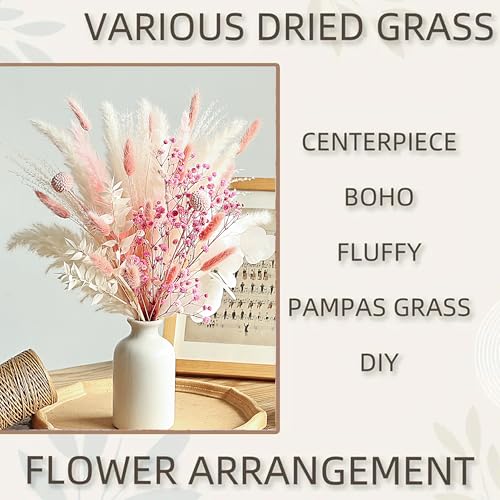 90pcs Flores Secas Pink Pampas Grass Decor miniatura 2