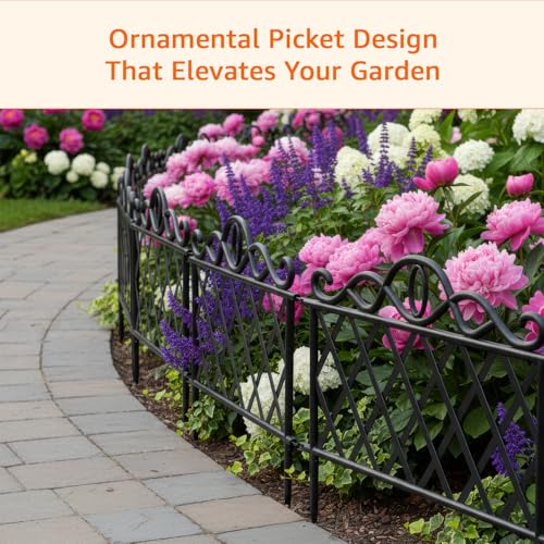 Image of Amazon Basics Garden Edge | Durable | Decorative | Weather-Resistant for Neat Garden Borders