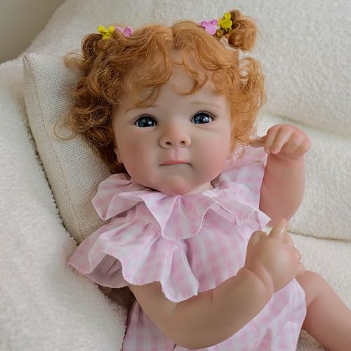Muñeca Reborn bebé silicona 18 in niña realista miniatura 2