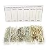 HVAZI Mixed Zinc Plated Steel Hairpin Cotter Pins Hitch pin Clips R-Clips Assortment kit