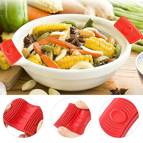 Miniatura 3 de 5 Pares De Asas De Silicona Para Manipular Ollas Y Sartenes Calientes - Soportes Para Mango Caliente