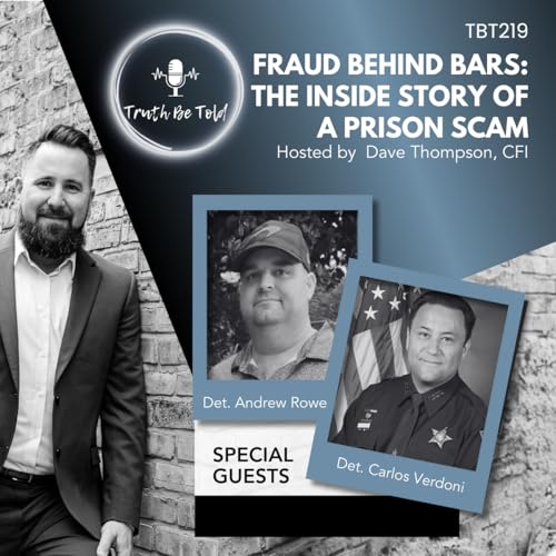 Page de couverture de Fraud Behind Bars: The Inside Story of a Prison Scam with Detectives Carlos Verdoni and Andrew Rowe