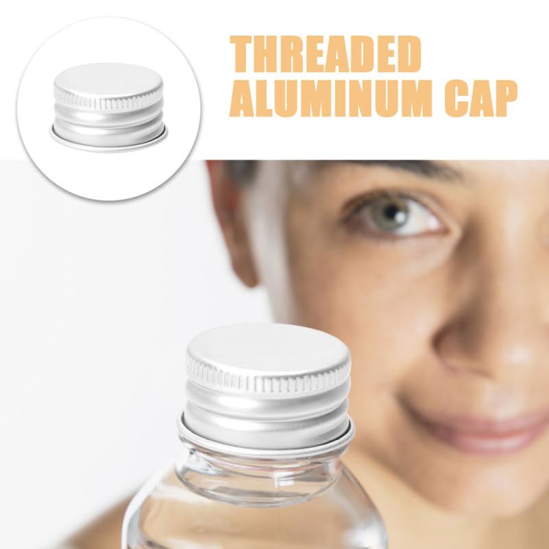 PLAFOPE 50 Stück Aluminium Schraubverschlüsse 28Mm Luftdicht Leckdicht Für Mason Jar Deckel Wiederverwendbar Für Glasflaschen Kosmetik Pharma Lebensmittel
