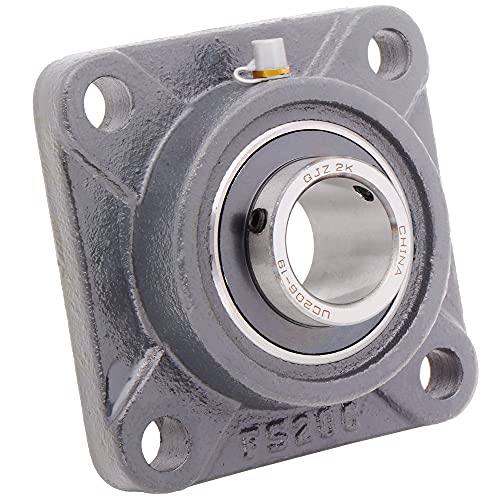 1.1875 in Square Flange Units Cast Iron UCF206-19 Mounted Bearing UC206-19+F206