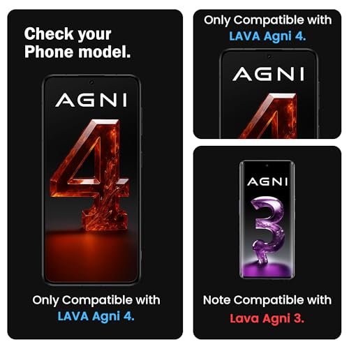 Image of ArmourPro Military Grade Gorilla Tempered Glass Screen Protector for Lava Agni 4 5G (6.78 Inch) With Easy Installation Kit| Edge-To-Edge Protector Coverage |Black