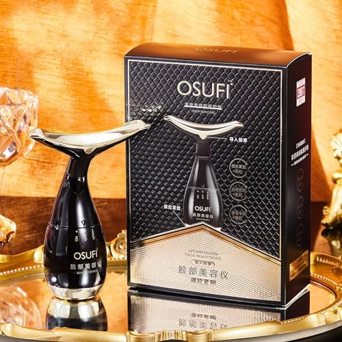 Facial Massageador Rosto e Pescoço Levantamento Antirrugas (Preto)