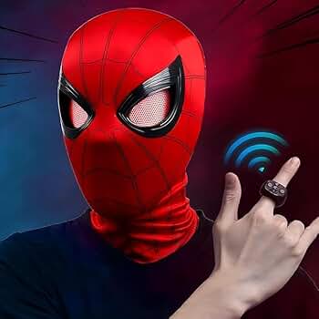期間限定値下げ大人気 スパイダーマン 目が動く光る 電動マスク 期間限定値下げ大人気 スパイダーマン 目が動く光る 電動マスク