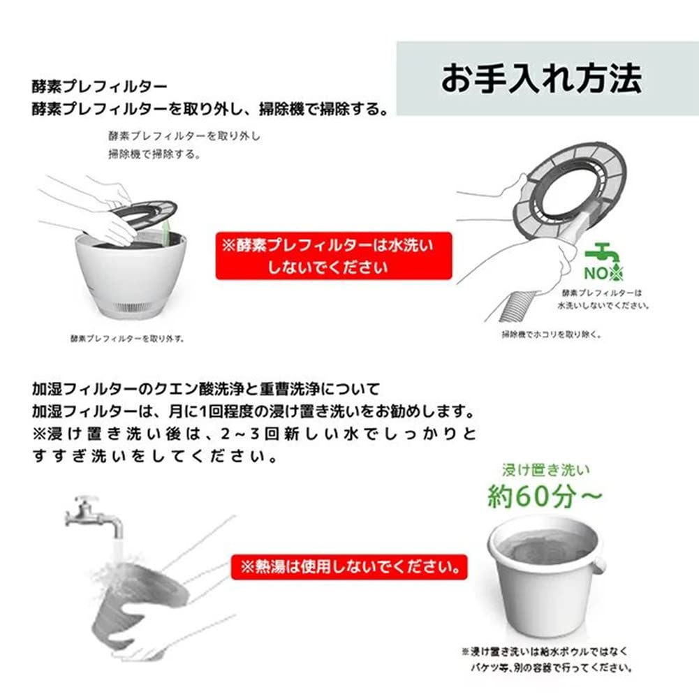 Amazon.co.jp: Rainフィルターセット ERN-S100 空気清浄機用加湿