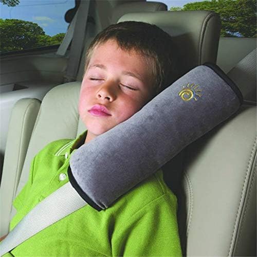 Coussin ceinture de sécurité Boxiki Travel en daim doux pour enfant (lot de 2)