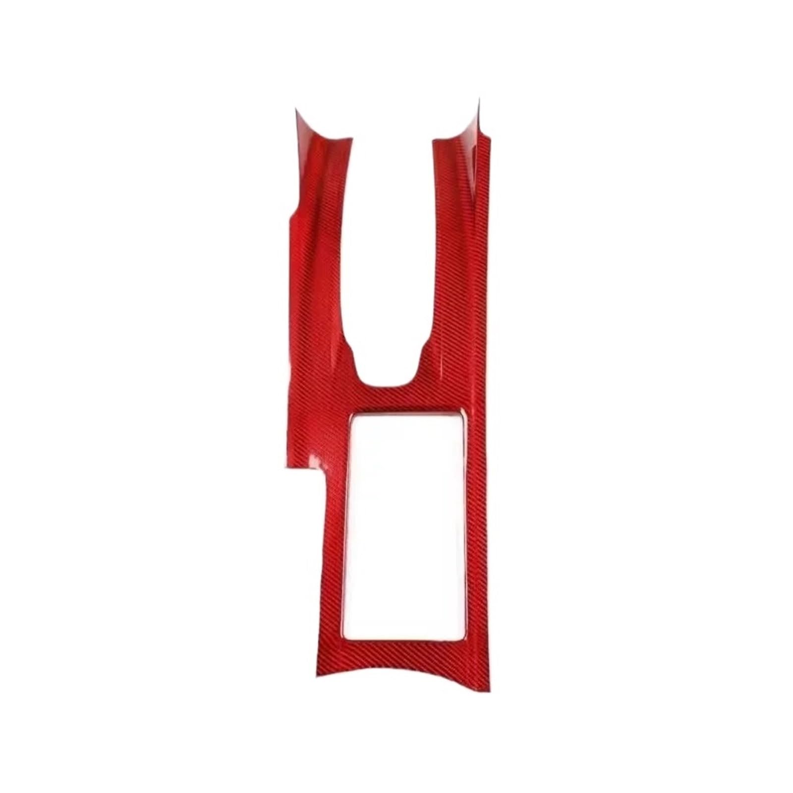Central Control Trim for Nissan for GTR R35 2008-2016 Central Control Panel Decorative Sticker Interior Accessories(Red Carbon RHD)