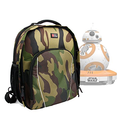 DURAGADGET Mochila para Drone BB 8 Star Wars   Funda Impermeable: Diseño Camuflaje Exclusivo