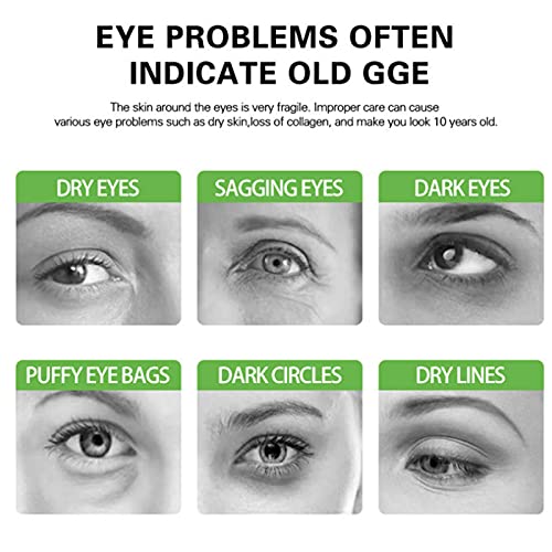 Mascarillas Hidratantes Para Ojos En Crema, Ojeras Para Aclarar Y Eliminar Las Líneas Finas, Parches Para Los Ojos De… - Imagen 3