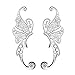 Ear Crawler, Mariafashion Cuff Earrings Sterling Silver Ear Climber Butterfly Diamond Zircon Stud Earrings (butterfly ear cuff)