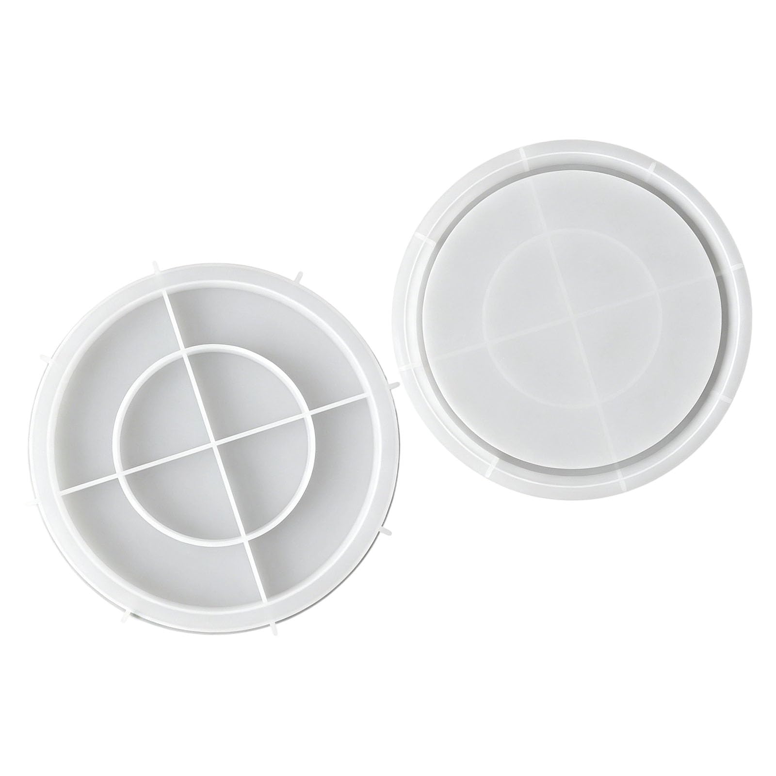 Elnwnnkc 532A Pliable Round Form For Tray Casting, Silicone Shape For Trinket Tray, Resin Projects, And Decor Making Round Silicone Mold Resin Mold Trinket Casting Decor Pliable Form