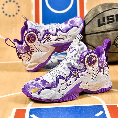 Women's Men's Basketball Shoes No-Slip Breathable Outdoor Shoes Fashion Graffiti Training Shoes3