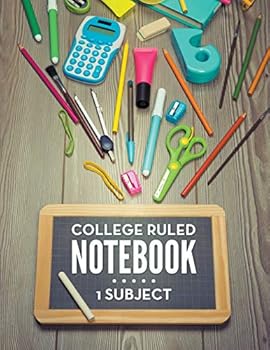 Paperback College Ruled Notebook - 1 Subject Book