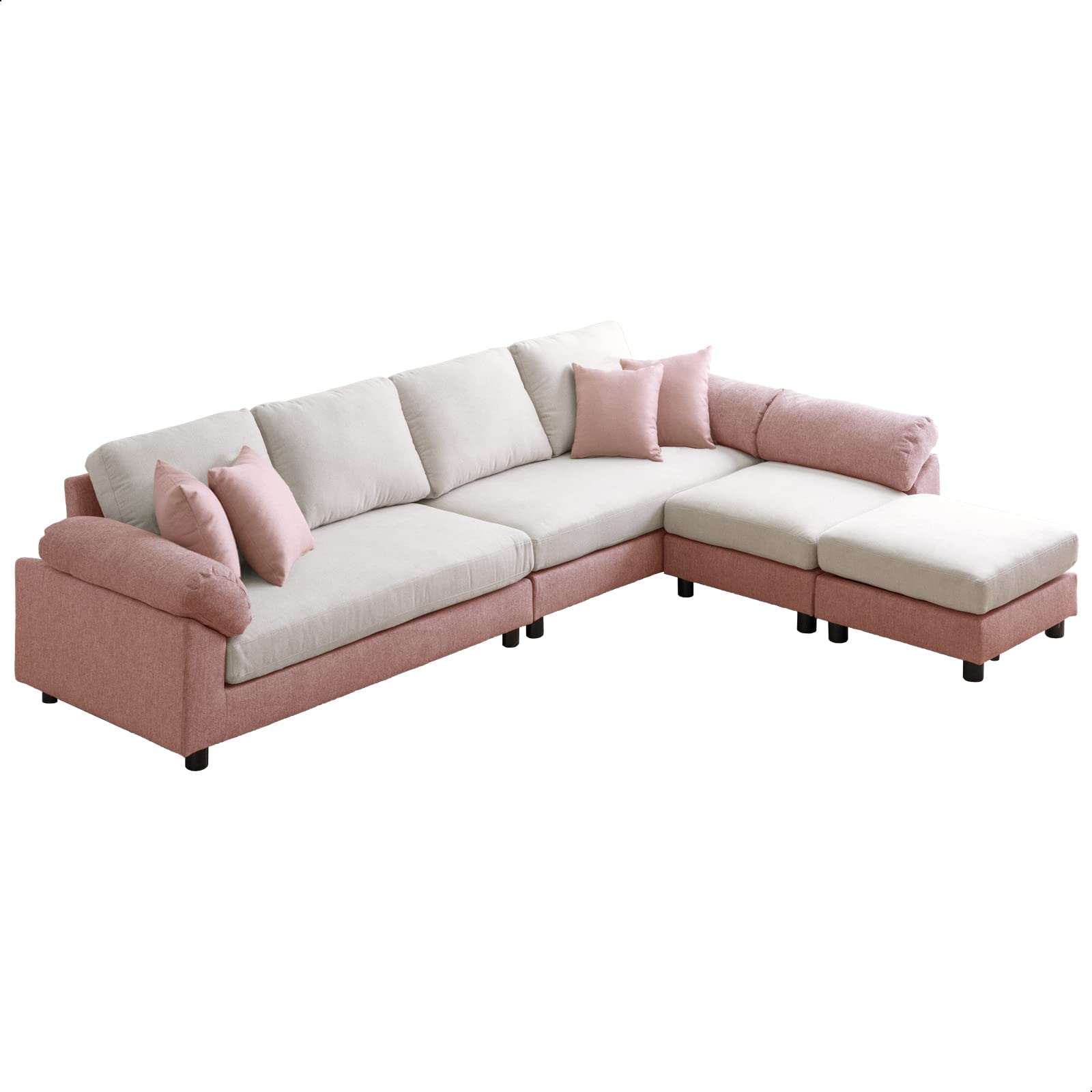 Amazon｜タンスのゲン ソファー 4人掛け カウチソファー ビッグサイズ  