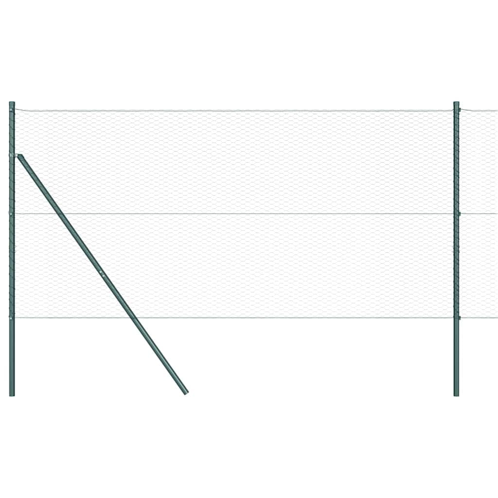 Gartenzaun-Set, 50 x 1 m, grün