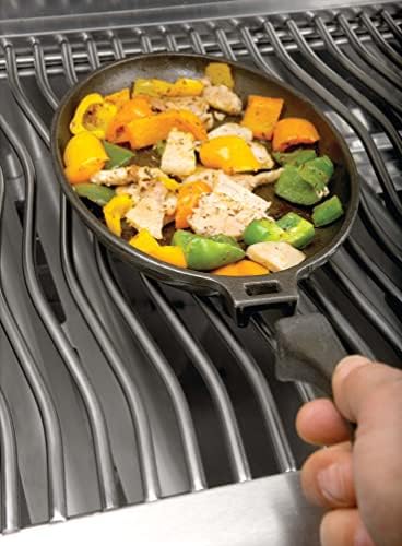 Napoleon Cast Iron Skillet - Pre-Seasoned, Use On Side Burner or Grill Grates, Removable Handle - Thumbnail 2