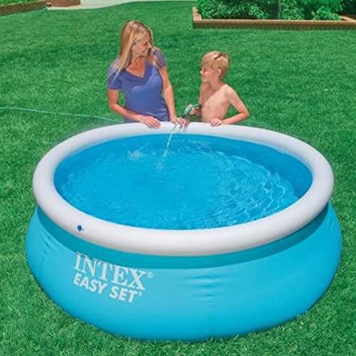 Intex Easy Set 6 Foot X 20 Inch Round Inflatable Above Ground Outdoor Backyard Swimming Pool With 330 Gph Easy Set Cartridge Filter Pump #TOP7