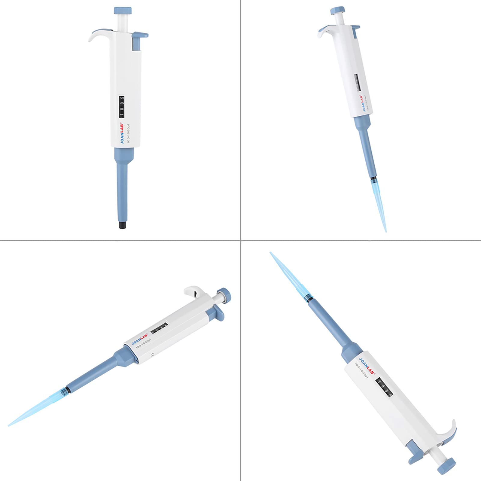 Micropipeta de Laboratorio, Micropipeta de Volumen Ajustable de un Solo Canal Micropipeta de Alta Precisión Pipeta de Volumen Variable 20~200ul para Laboratorio de Ciencias