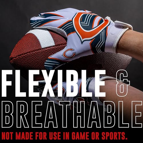 Image of Franklin Sports Youth NFL Football Receiver Gloves - Kids Football Gloves Pair - NFL Team Logos and Silicone Palm