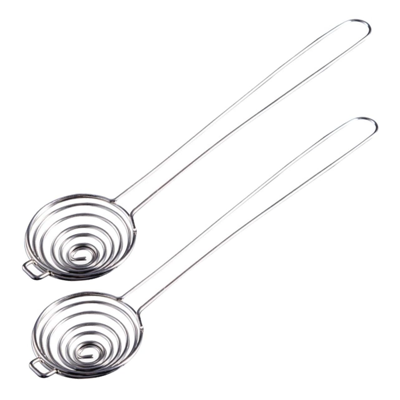 OKUMEYR 2pcs Japanese Egg Yolk Separator Egg Separators for Cooking White Long Handled Yolk Filter Sieve Household Divider Perfect for Baking