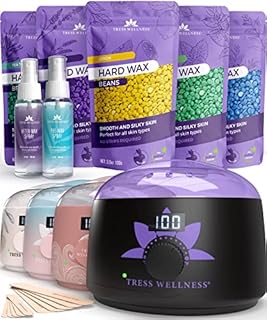 Tress Wellness Waxing Kit for Brazilian wax +Wax Warmer +Easy to use +For Sensitive skin