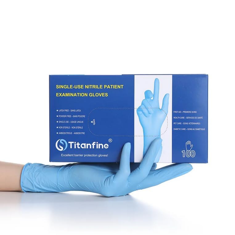 Nitril M Poedervrij, Latexvrij, Hypoallergeen, CE Gecertificeerd Volgens En455 Voedselhandschoenen Medische Wegwerphandschoenen Maat M 200 Stuks 3201299358
