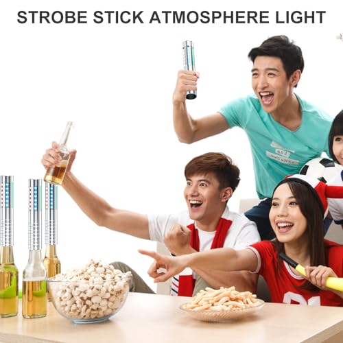 4 PCS Strobe Baton Light Led Bottle Service Sparklers Rechargeable Handheld Light for Liquor Bottles Christmas Night Club Wedding Party Concert Event Outdoor Gold