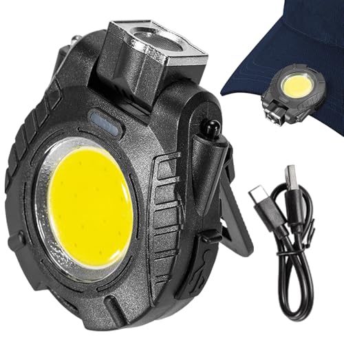 Faro magnético activado por movimiento y luz de clip de sombrero LED compacto