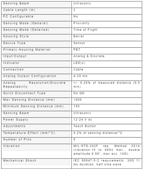 Vanky Industry Banner T30UINA 2 M Range Pump Control Ultrasonic Sensor New
