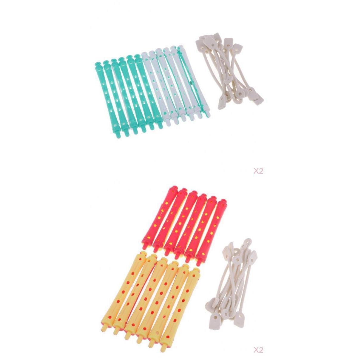 UJEAVETTE® 48 Pieces Hair Curler Clamps Hairdreser Perm Rods Hair Styling DIY Tools-image-16